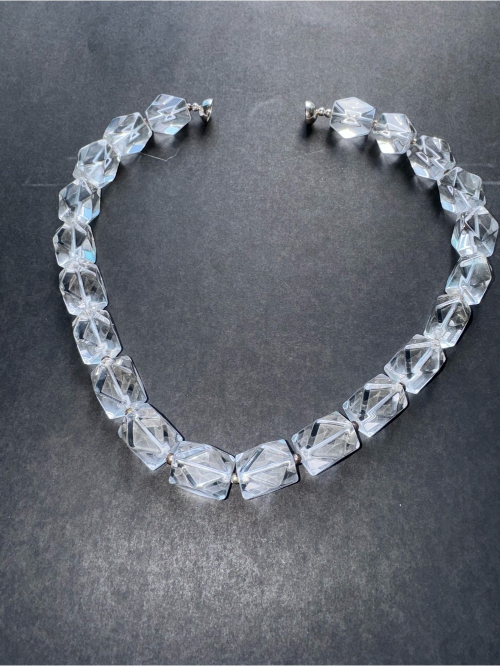 Crystal block necklace — magnetic clasp - Picture 6 of 8